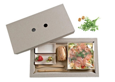 Kraft Meal Tray - L:17.3in W:10.2in H:1.1in - 50 pcs