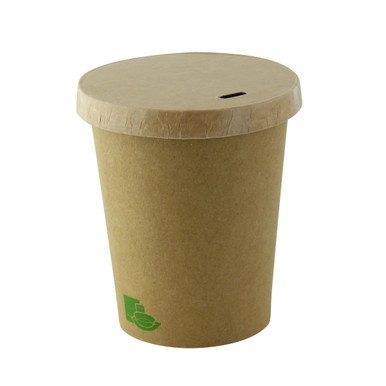 Kraft Paper Coffee Lid for 8oz D:3.15in - 1000 pcs