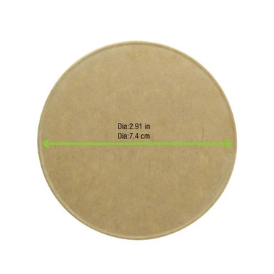Kraft Paper Lid for 6oz Paper Cups And 21POC8/12 - D:2.9in - 1000 pcs