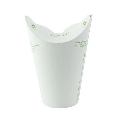 Lid-free Paper Cup Single Wall - 12oz D:3.7in H:5.9in - 500 pcs