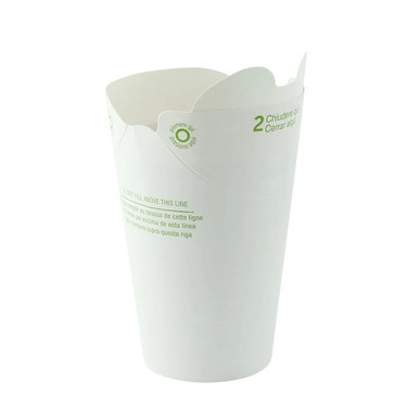 Lid-free Paper Cup Single Wall - 8oz D:3.5in H:4.9in - 500 pcs