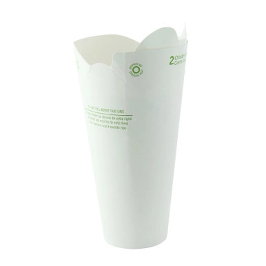 Lid-free Paper Cup Single Wall - 16oz D:3.9in H:6.9in - 500 pcs
