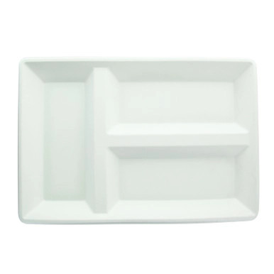 Sugarcane Compartment Tray with Lid - 100 VIP Set.