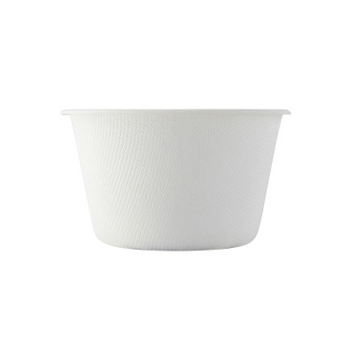 White Sugarcane Takeout Bowl - 8.5oz D:3.7in - 1000 pcs
