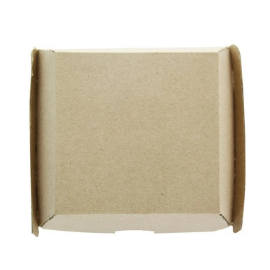 Kraft Corrugated Hamburger Clamshell Take Out Box - 18oz L:5.7in W:5.1in H:3.14in - 500 pcs