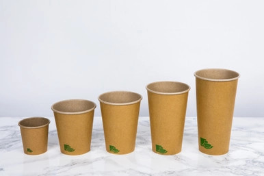 Zen Kraft Recyclable Paper Cup - 16oz D:3.5in H:5.4in - 1000 pcs