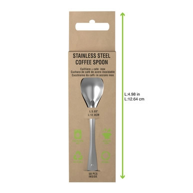 Reusable Stainless steel coffee spoon - L:4.98in - 500 pcs Reusable Stainless steel coffee spoon - L:4.98in - 500 pcs