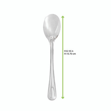 Reusable Stainless steel spoon - L:6.18in - 500 pcs Reusable Stainless steel spoon - L:6.18in - 500 pcs