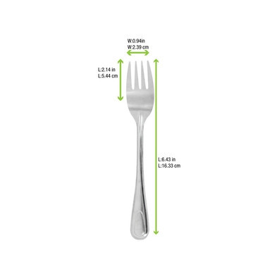 Reusable Stainless steel fork - L:6.34in - 500 pcs Reusable Stainless steel fork - L:6.34in - 500 pcs