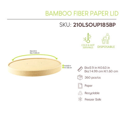 Sample of 210LSOUP185BP - D:5.9in H:0.63in - 360 pcs