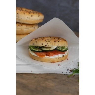 White Kraft Bag Opens 2 Sides Greaseproof - L:13.4in W:3.3in - 1000 pcs