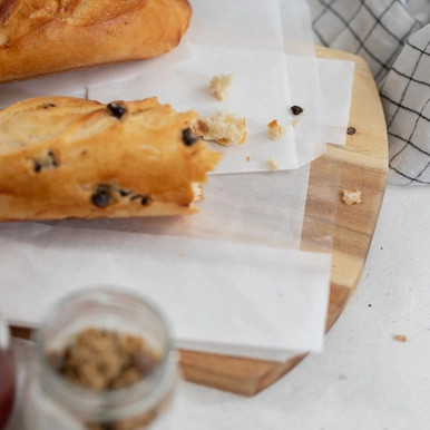 White greaseproof sandwich bag with crystal window - L:12.2in W:4.3in H:1.6in - 1000 pcs