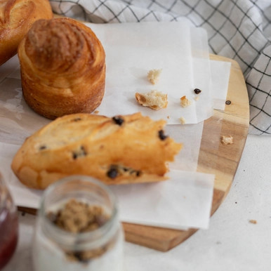 White greaseproof sandwich bag with crystal window - L:22in W:4.3in H:1.9in - 1000 pcs