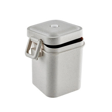 HUSKLY Reusable Soup can with lid beige husk composite - 20 oz H:4.92in L:4.13in W:3.54in - 25 pcs