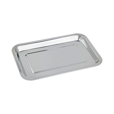 Noxtray Reusable Stainless Steel Tray - L:12.6in W:8.66in H:0.78in - 25 pcs Noxtray Reusable Stainless Steel Tray - L:12.6in W:8.66in H:0.78in - 25 pcs