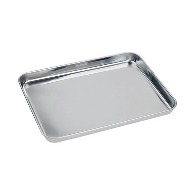 Noxtray Reusable Stainless Steel Tray - L:12.2in W:9.44in H:0.78in - 10 pcs Noxtray Reusable Stainless Steel Tray - L:12.2in W:9.44in H:0.78in - 10 pcs