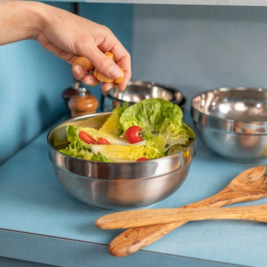 Noxbox reusable stainless steel bowl - 20oz D:5.9in - 20 pcs Noxbox reusable stainless steel bowl - 20oz D:5.9in - 20 pcs