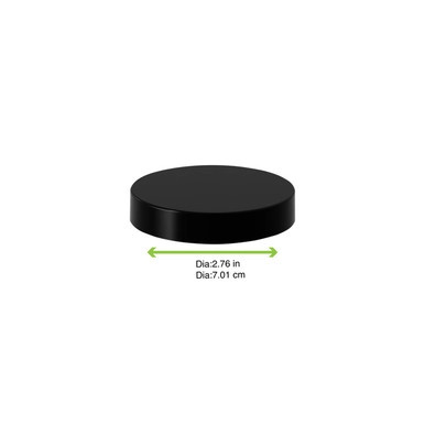 PP Black Reusable lid for jar - D:2.76in - 225 pcs
