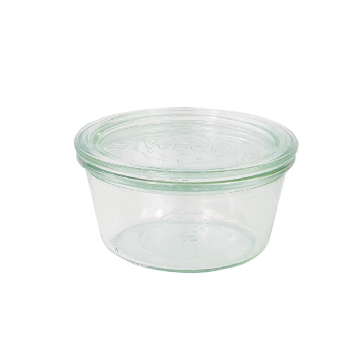 Bokocook reusable Weck jars with glass lid mold - 9.8oz H:2.28in D:3.93in - 6 pcs