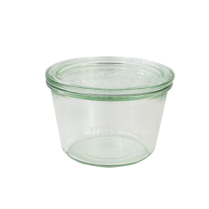 Bokocook reusable Weck jars with glass lid mold - 12.5oz H:2.91in D:3.93in - 6 pcs