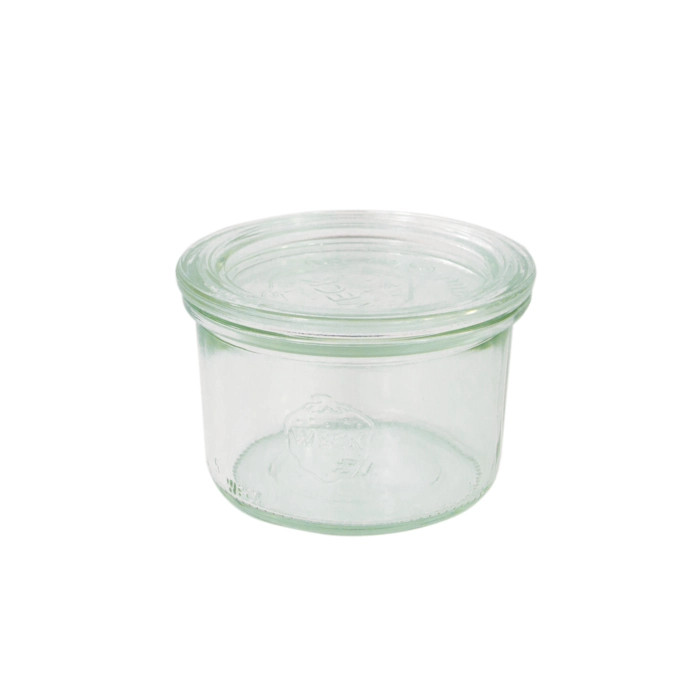 Bokocook reusable Weck jars with glass lid mold - 6.7oz H:2.36in D:3.14in - 12 pcs