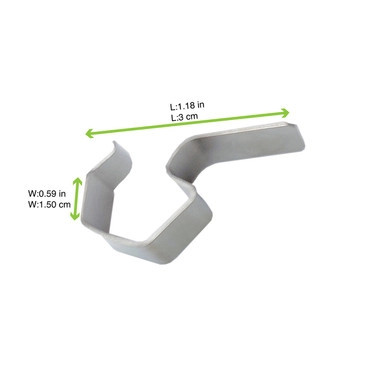 Reusable Stainless steel clip for Weck Jars - L:1.18in W:0.59in - 840 pcs