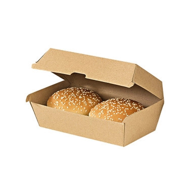 Brown Kraft Hamburger Box - 30oz L:9.65in W:5.31in H:2.95in - 200 pcs