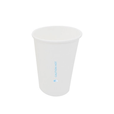 White Recyclable Paper Cup - 16oz D:3.5in H:5.2in - 1000 pcs