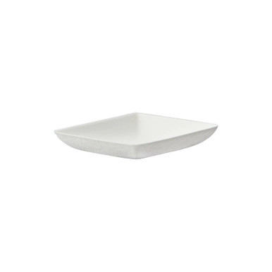 Bio n Chic Mini White Sugarcane Plate (No added PFAs) - L:2.5in W:2.5in H:0.45in - 300 pcs