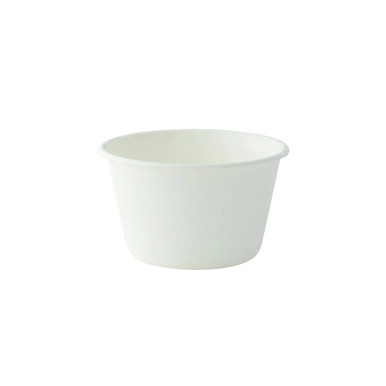White Sugarcane Takeout Bowl (No added PFAs) - 8.5oz D:3.7in - 1000 pcs