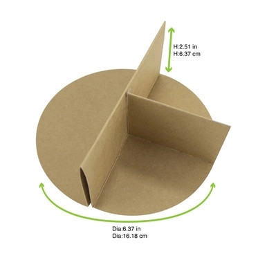 Divider 3 sides to fit in our 210PC1550K - D:6.4in H:2.5in - 360 pcs