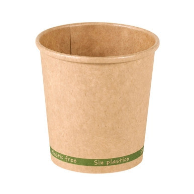 ZEN Kraft Paper Cup Plastic Free - 4oz D:2.4in H:2.4in - 1000 pcs