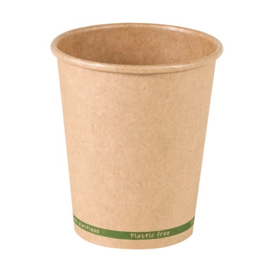 ZEN Kraft Paper Cup Plastic Free - 8oz D:3.1in H:3.6in - 1000 pcs