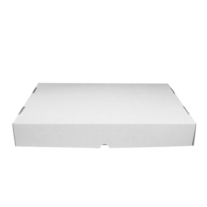 White Catering Box - L:16.54in W:11.02in H:2.36in - 25 pcs White Catering Box - L:16.54in W:11.02in H:2.36in - 25 pcs