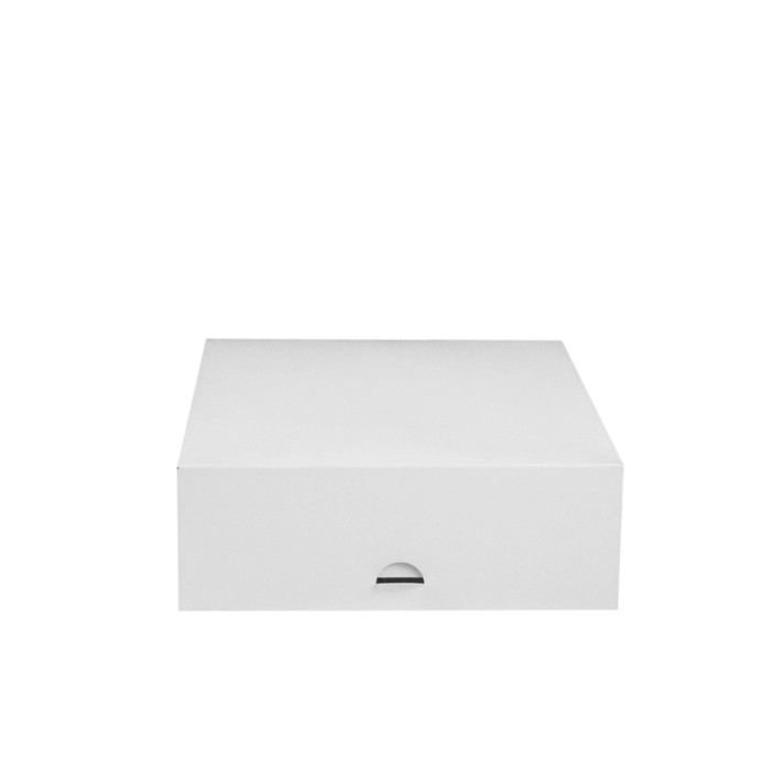 White Pastry Box - L:8.66in W:8.66in H:3.15in - 50 pcs White Pastry Box - L:8.66in W:8.66in H:3.15in - 50 pcs