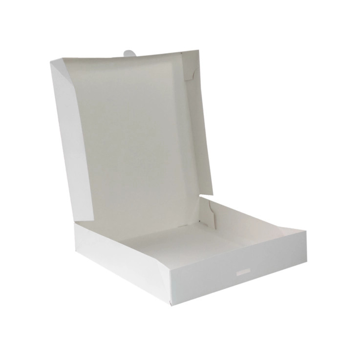 White Pastry Box - L:10.24in W:10.24in H:1.97in - 50 pcs White Pastry Box - L:10.24in W:10.24in H:1.97in - 50 pcs