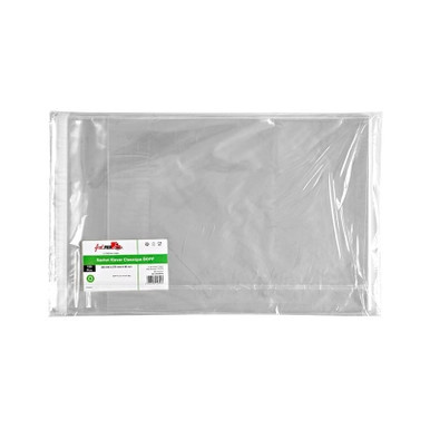 Classic transparent resealable BOPP Klever bag - L:14.17in W:10.63in H:3.15in - 1000 pcs