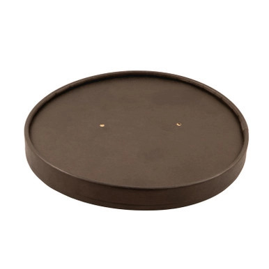 Black / kraft paper lid for Buckaty - D:5.91in H:0.63in - 360 pcs