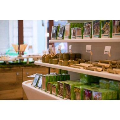 Bamboo design paper straw - D:0.24in H:7.76in - 300 pcs