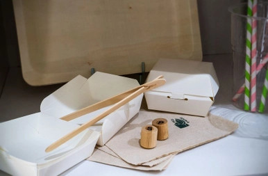 Mini white cardboard burger box - L:3.54in W:3.54in - 60 pcs