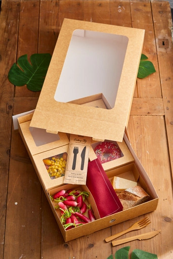 Kraft Paper Large Sleeve - L:17.9in W:12.2in H:3.2in - 100 pcs