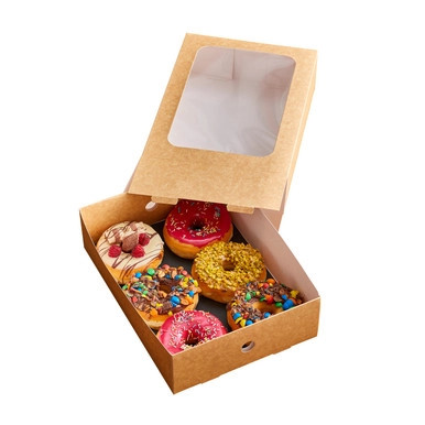 Kraft Paper Medium Sleeve - L:12.2in W:8.8in H:3.3in - 100 pcs