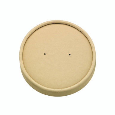 Kraft Paper lid no plastic for  Buckaty - D:7.3in H:0.6in - 360 pcs