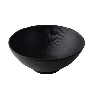 Phoenix Reusable recycled black bowl - 16oz D:6.1in H:2.5in - 12 pcs