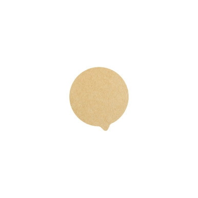 Die Cut Kraft Lid  - D:2.99in - 1000 pcs Die Cut Kraft Lid  - D:2.99in - 1000 pcs