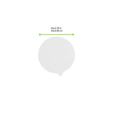 Die Cut White Lid  - D:3.78in - 1000 pcs Die Cut White Lid  - D:3.78in - 1000 pcs