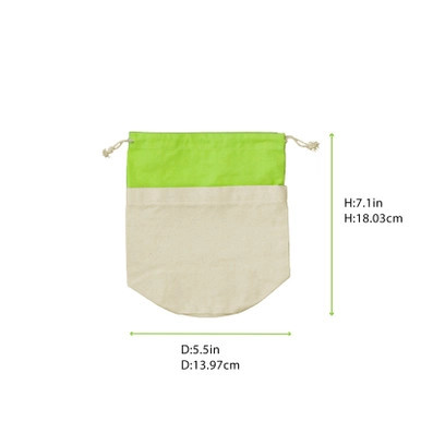 Cotton Bread Bag - D:5.5in H:7.1in - 50 pcs Cotton Bread Bag - D:5.5in H:7.1in - 50 pcs
