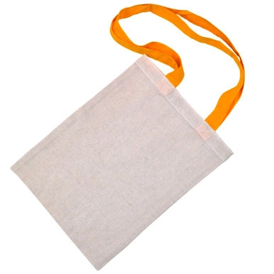 Tote Bag With Yellow Handles - L:9.1in H:11.8in - 100 pcs Tote Bag With Yellow Handles - L:9.1in H:11.8in - 100 pcs
