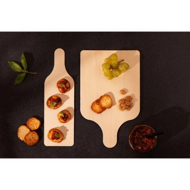Wooden Tapas Plank - L:11.6in W:3.5in H:0.1in - 400 pcs Wooden Tapas Plank - L:11.6in W:3.5in H:0.1in - 400 pcs