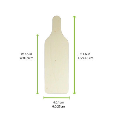 Wooden Tapas Plank - L:11.6in W:3.5in H:0.1in - 400 pcs Wooden Tapas Plank - L:11.6in W:3.5in H:0.1in - 400 pcs